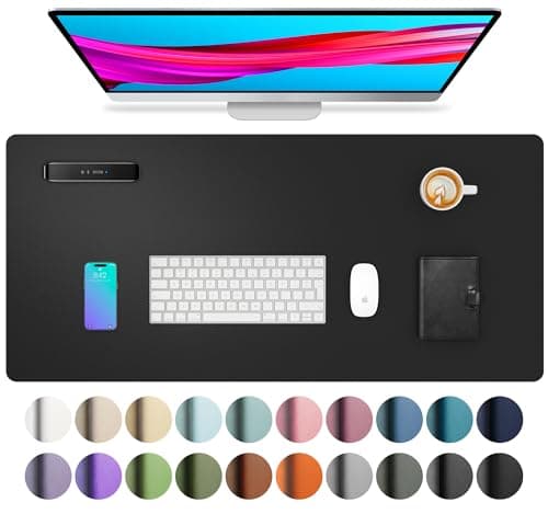 23.6" X 13.7" Aothia Non-Slip Waterproof PU Leather Desk Pad