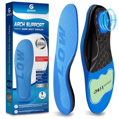 Unisex 280+lbs Plantar Fasciitis High Arch Support Insole