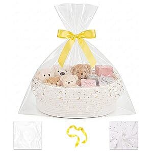 YOUDENOVA Baby Gift Basket, 17" x 12.6" x 7" Large Woven