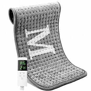 SkyNature Electric Heating Pad for Back Pain & Cramps