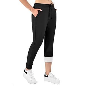 Walifrey Women's Fleece-Lined Joggers