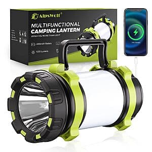 AlpsWolf 4000mAh Rechargeable Camping Lantern/Flashlight