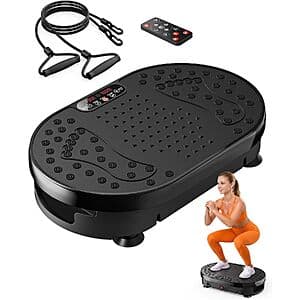 HTM Vibration Plate Exercise Machine, 9 Modes/120 Speeds