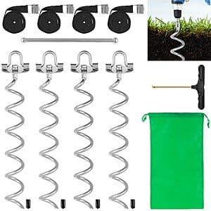 MIXXIDEA 17.5" Screw-In Ground Anchors
