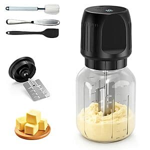 Chicdaze 50-Oz Cordless Electric Butter Churn