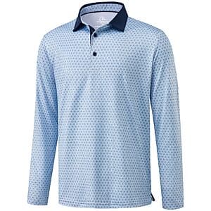 Obla Men's UPF50+ Long-Sleeve Golf Polo