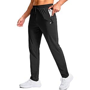 Pudolla Men's Tall Sweatpants w/ Zipper Pockets