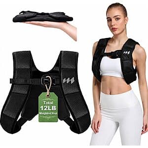 BeatBoost Ultra-Thin Weighted Vest 12/20 lb