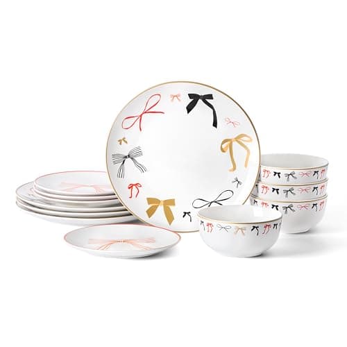 Stone Lain Rosie 12-Piece Multicolor Dinnerware Set