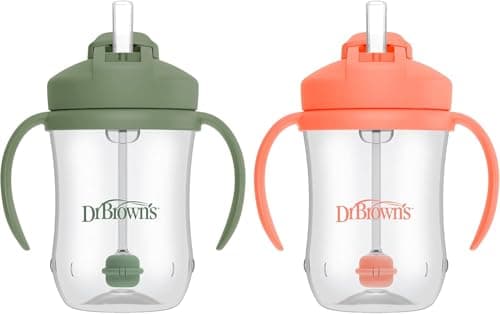 2 Dr. Brown's Milestones Baby's First Straw Cups