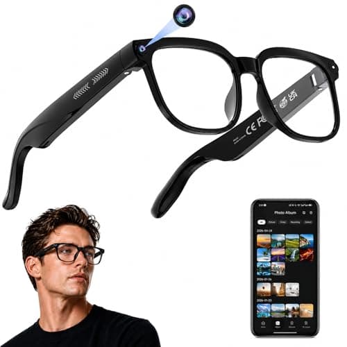 AI Real-Time Translation Smart Glasses With 4K HD Camera