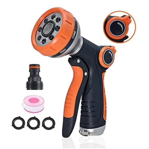 High Pressure Adjustable 8 Patterns Metal Garden Hose