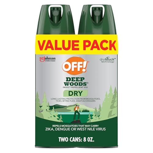 2-Pack OFF! Deep Woods Dry Insect Repellent (4oz)