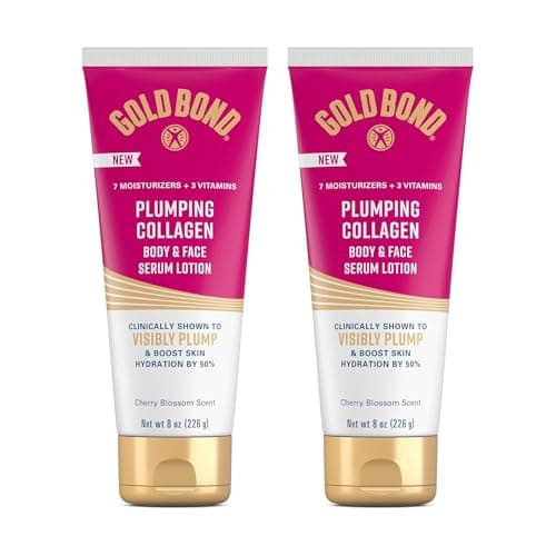 2-Pack 8 oz Gold Bond Plumping Collagen Body & Face Serum
