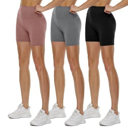 3-Pack Women's High Waisted Biker Shorts (select sizes)