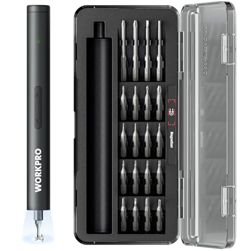 Workpro 20-in-1 Mini Electric Screwdriver With Magnetizer &