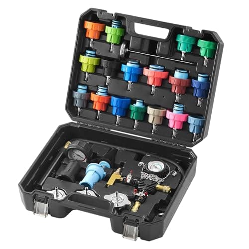 28-Piece VEVOR Universal Radiator Pressure Tester Kit
